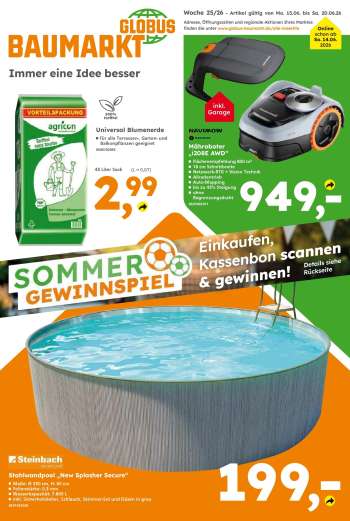 Prospekte Globus Baumarkt - 15.06.2026 - 20.06.2026.