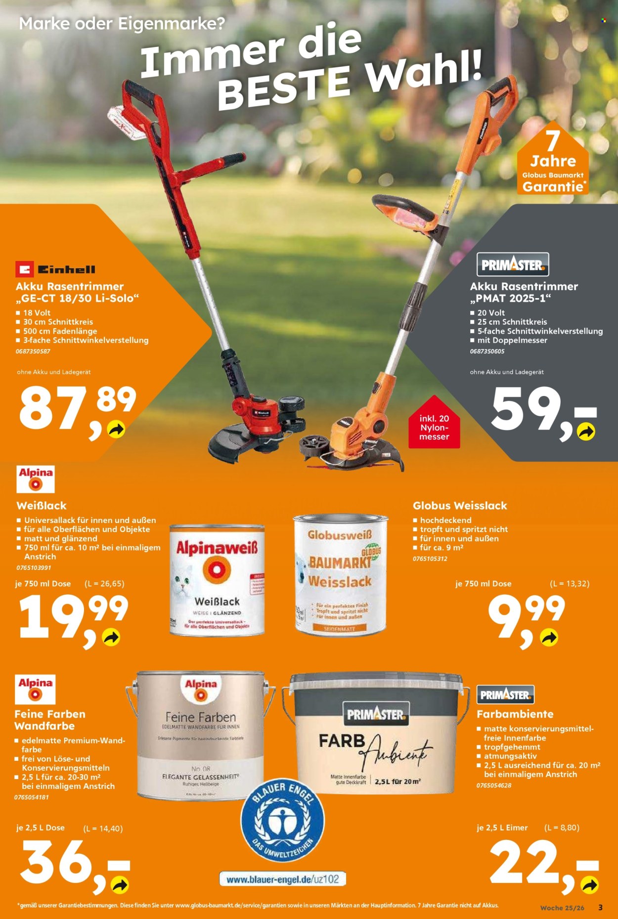 Globus Baumarkt Prospekte  - 15.06.2026 - 20.06.2026. Seite 3
