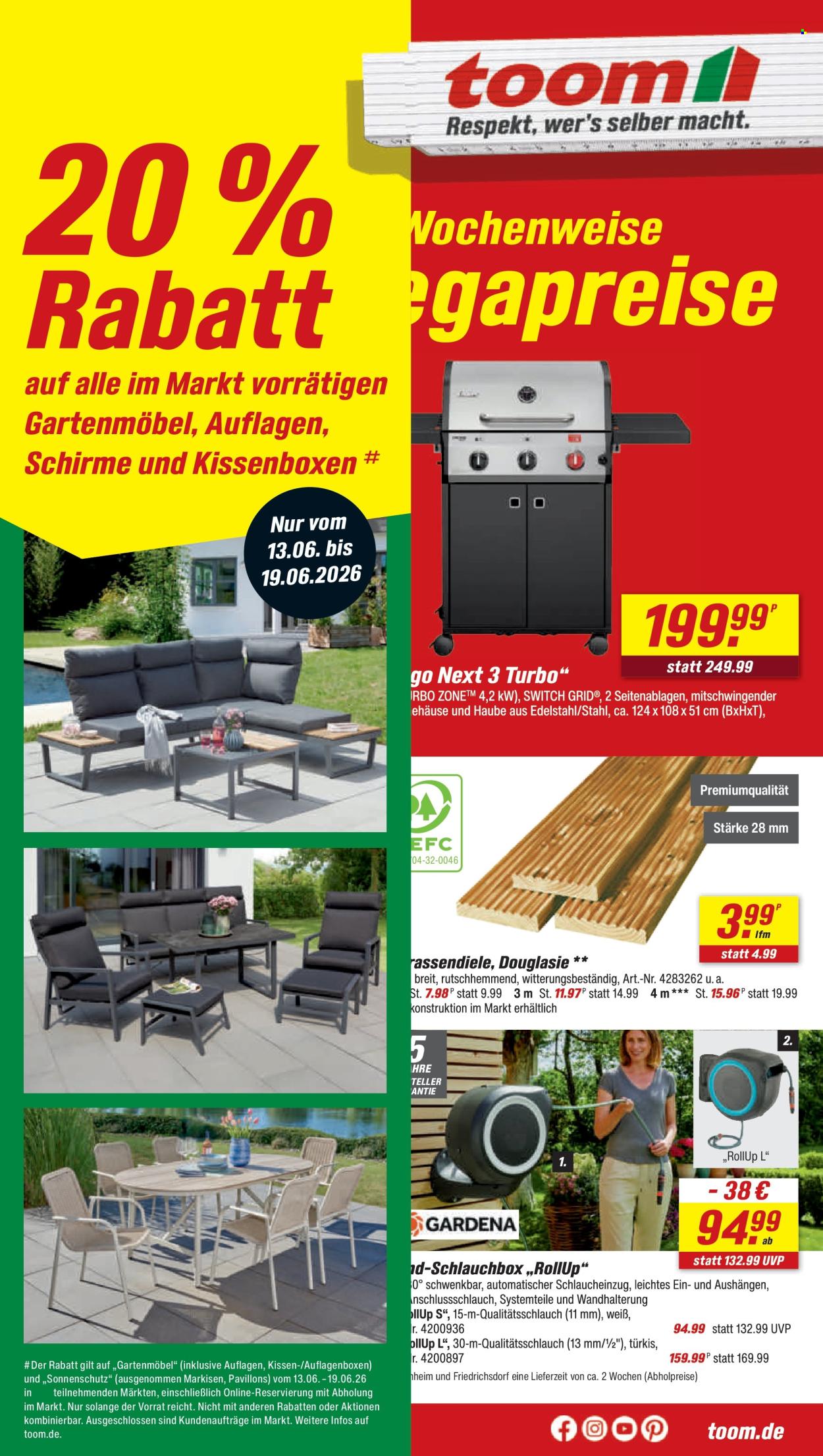 toom Baumarkt Prospekte  - 13.06.2026 - 19.06.2026. Seite 1
