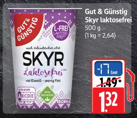 Gut & Günstig Skyr laktosefrei