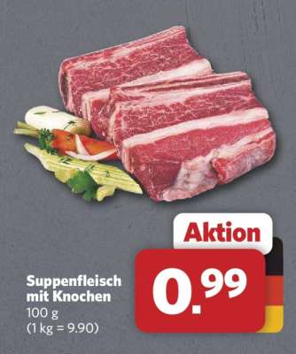 Suppenfleisch mit Knochen