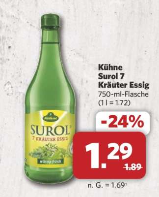 KÜHNE Surol 7-Kräuter-Essig