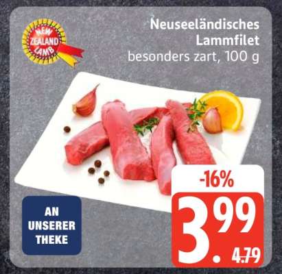 Neuseeländisches Lammfilet