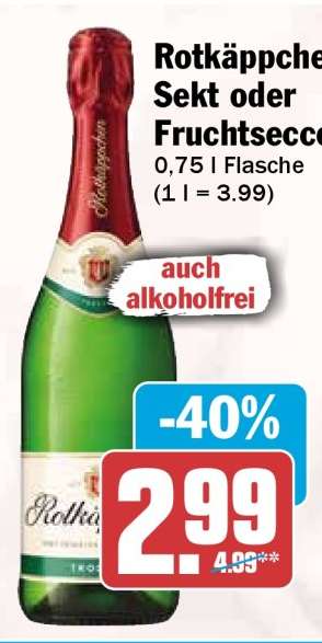 Rotkäppchen Sekt oder Fruchtsecco