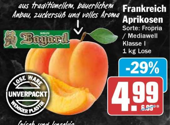 Frankreich Aprikosen
