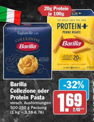 Barilla Collezione oder Protein Pasta