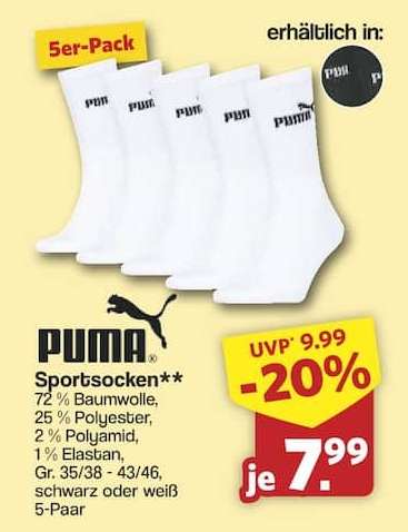 PUMA Sportsocken