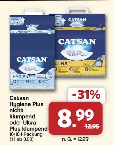 Catsan Hygiene Plus nicht klumpend oder Ultra Plus klumpend
