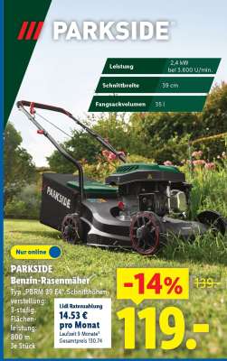 PARKSIDE Benzin-Rasenmäher
