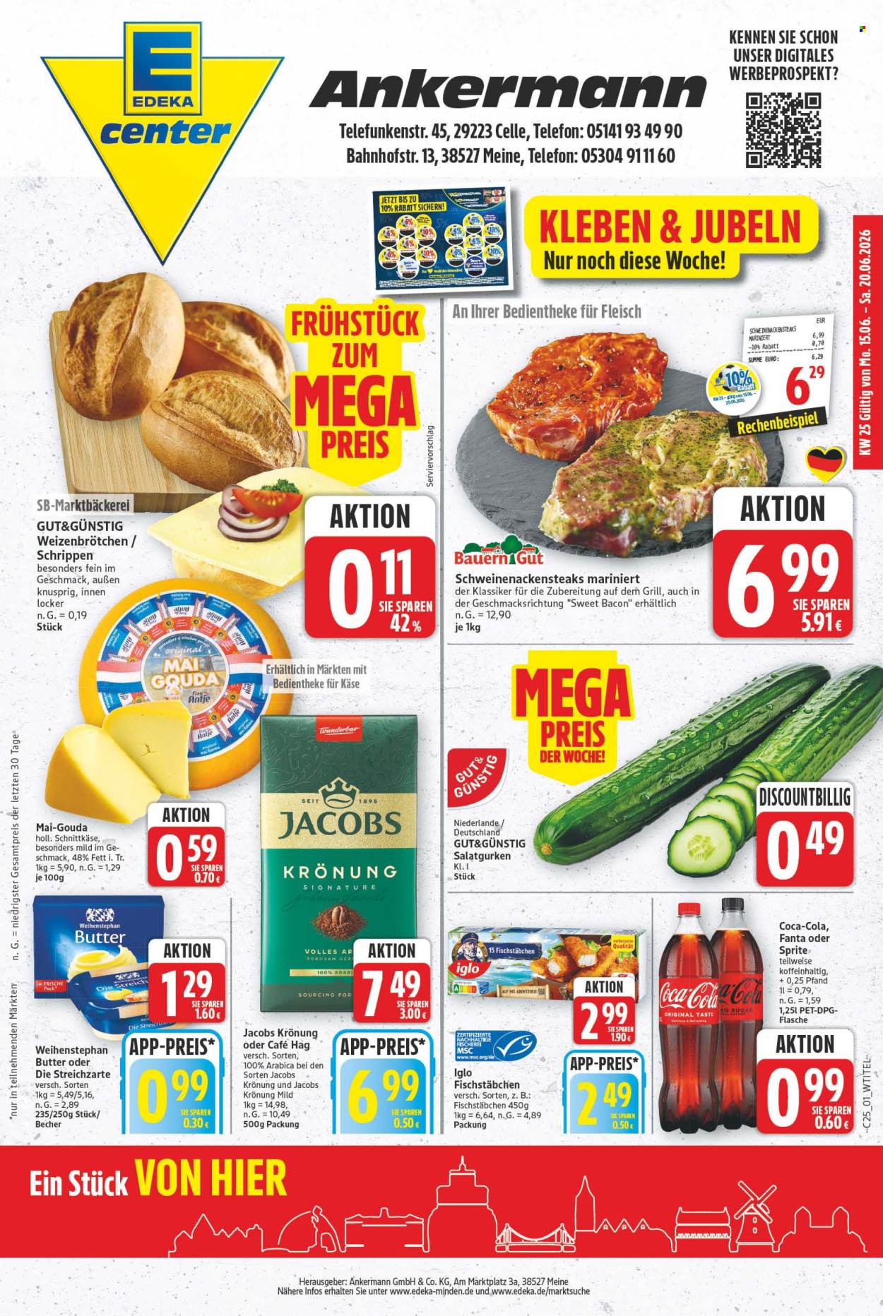 E center Prospekte  - 15.06.2026 - 20.06.2026. Seite 1