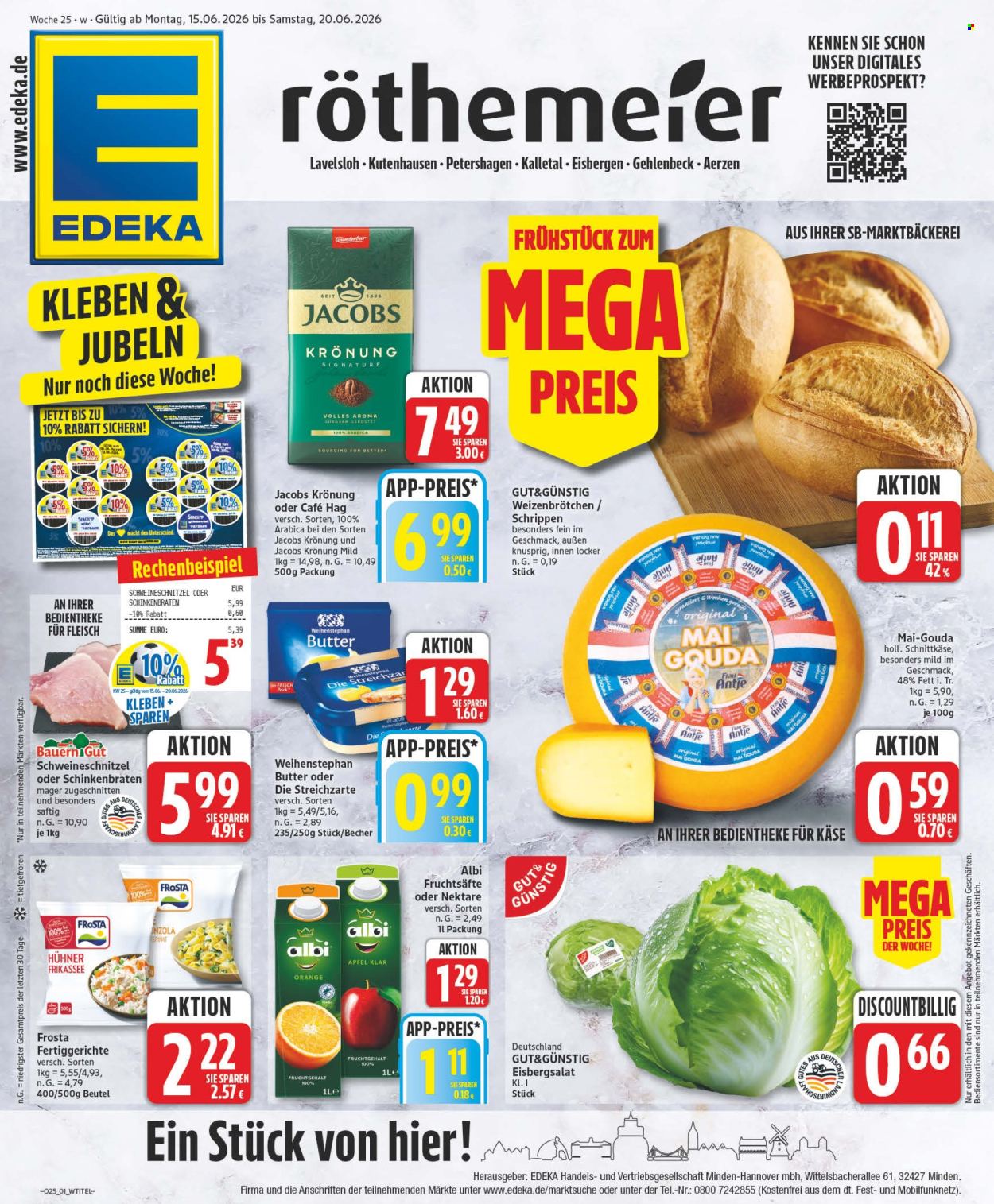 Edeka Prospekte  - 15.06.2026 - 20.06.2026. Seite 1
