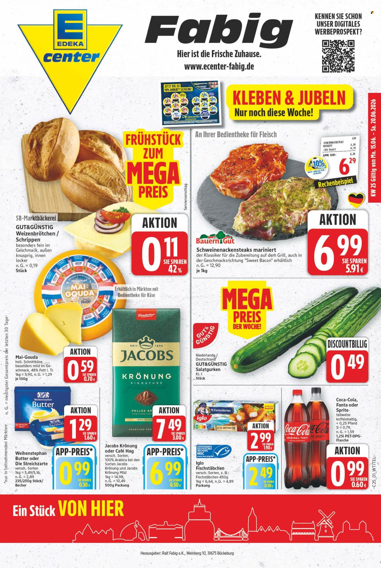 E center Prospekte  - 15.06.2026 - 20.06.2026. Seite 1