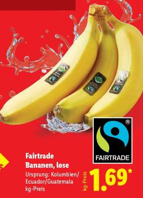 Fairtrade-Bananen, lose