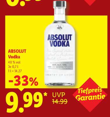 Absolut Vodka*