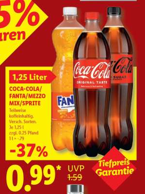 Coca-Cola, Fanta, Mezzo Mix, Sprite