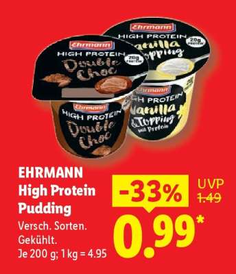 Ehrmann High Protein Pudding*
