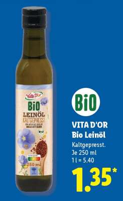 Vita D'or Bio Leinöl