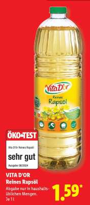 Vita D'or Reines Rapsöl