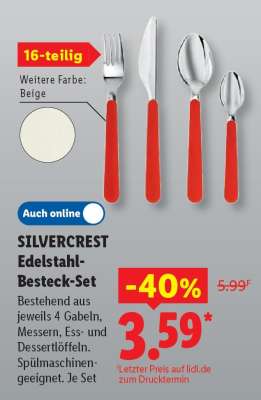 SILVERCREST Edelstahl-Besteck-Set