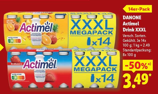 Danone Actimel Drink XXXL
