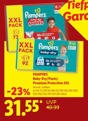 PAMPERS Baby-Dry/Pants/Premium Protection XXL