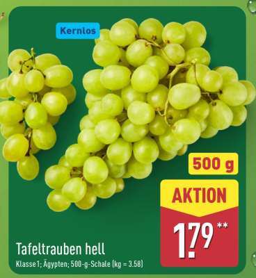 Tafeltrauben hell