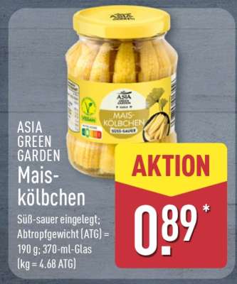 ASIA GREEN GARDEN Maiskölbchen