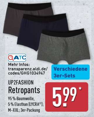 UP2FASHION Retropants