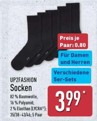 UP2FASHION Socken