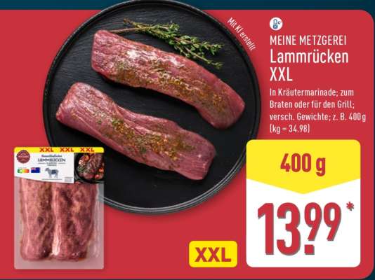 MEINE METZGEREI Lammrücken XXL