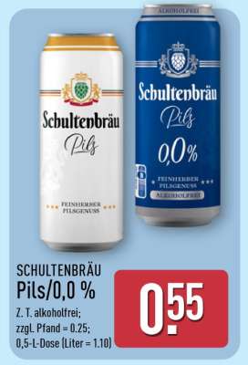 SCHULTENBRÄU Pils/0,0 %