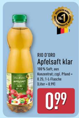 RIO D'ORO Apfelsaft klar