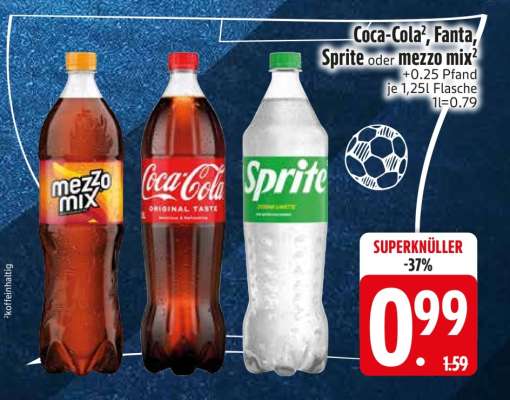 Coca-Cola, Fanta, Sprite oder Mezzo Mix