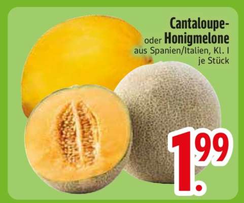 Cantaloupe oder Honigmelone