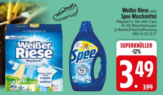 Weißer Riese oder Spee Waschmittel