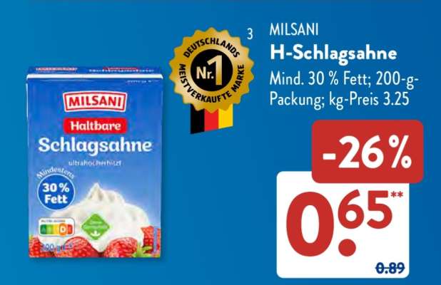 MILSANI H-Schlagsahne
