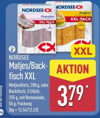 NORDSEE Matjes/Backfisch XXL