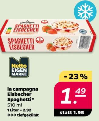 la campagna Eisbecher Spaghetti
