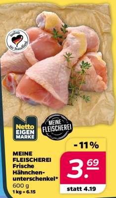 MEINE FLEISCHEREI Frische Hähnchen-unterschenkel