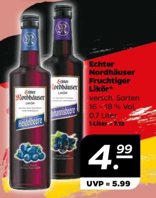 Echter Nordhäuser Fruchtiger Likör