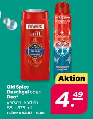 Old Spice Duschgel oder Deo