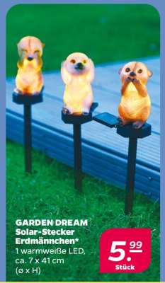 GARDEN DREAM Solar-Stecker Erdmännchen