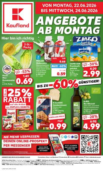 Leták Kaufland - 22.6.2026 - 24.6.2026.