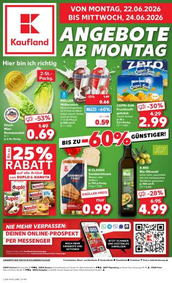 Prospekte Kaufland - 22.06.2026 - 24.06.2026.