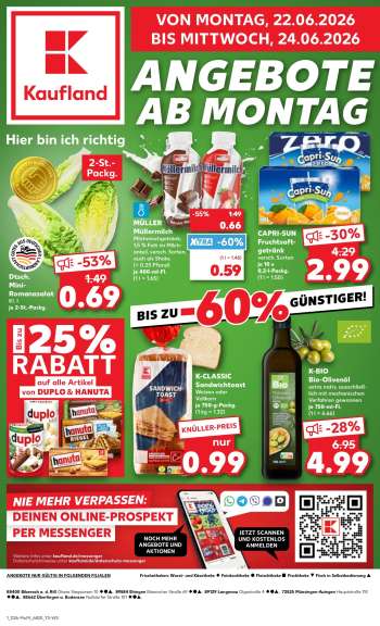 Leták Kaufland - 22.6.2026 - 24.6.2026.