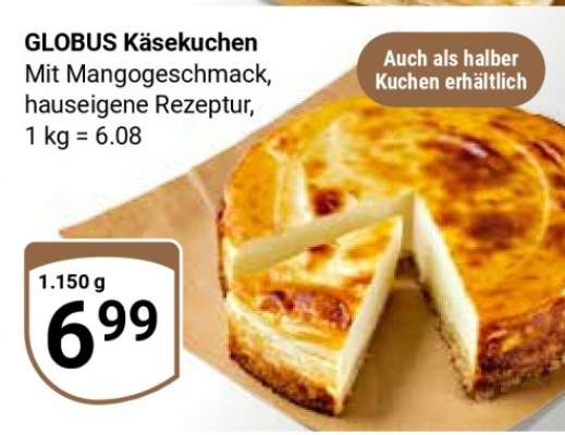 GLOBUS Käsekuchen