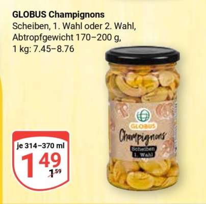 GLOBUS Champignons