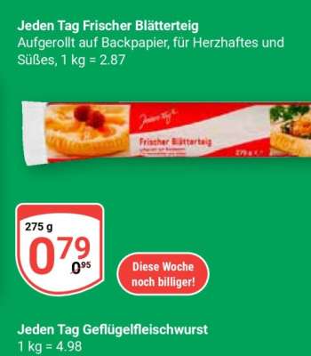 Jeden Tag Frischer Blätterteig