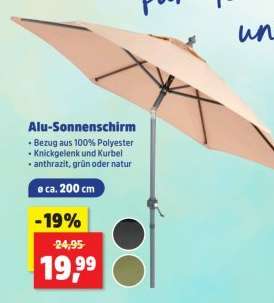 Alu-Sonnenschirm