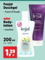 Fenjal Duschgel oder Bodylotion